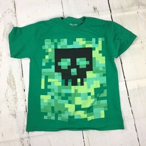 Minecraft Creeper Green Shirt Boys14/16